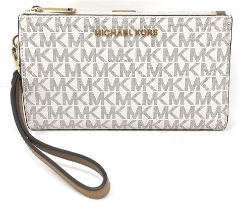 michael kors jet set item lg wristlet|mk double zip wristlet.